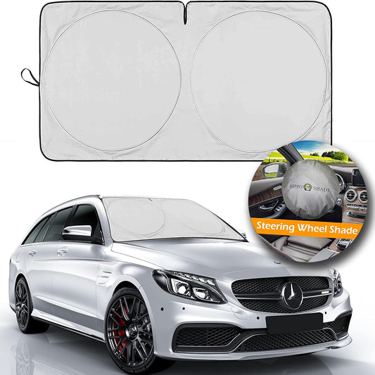 Windshield Sun Shade for SUV,Truck,Van - S/M/L