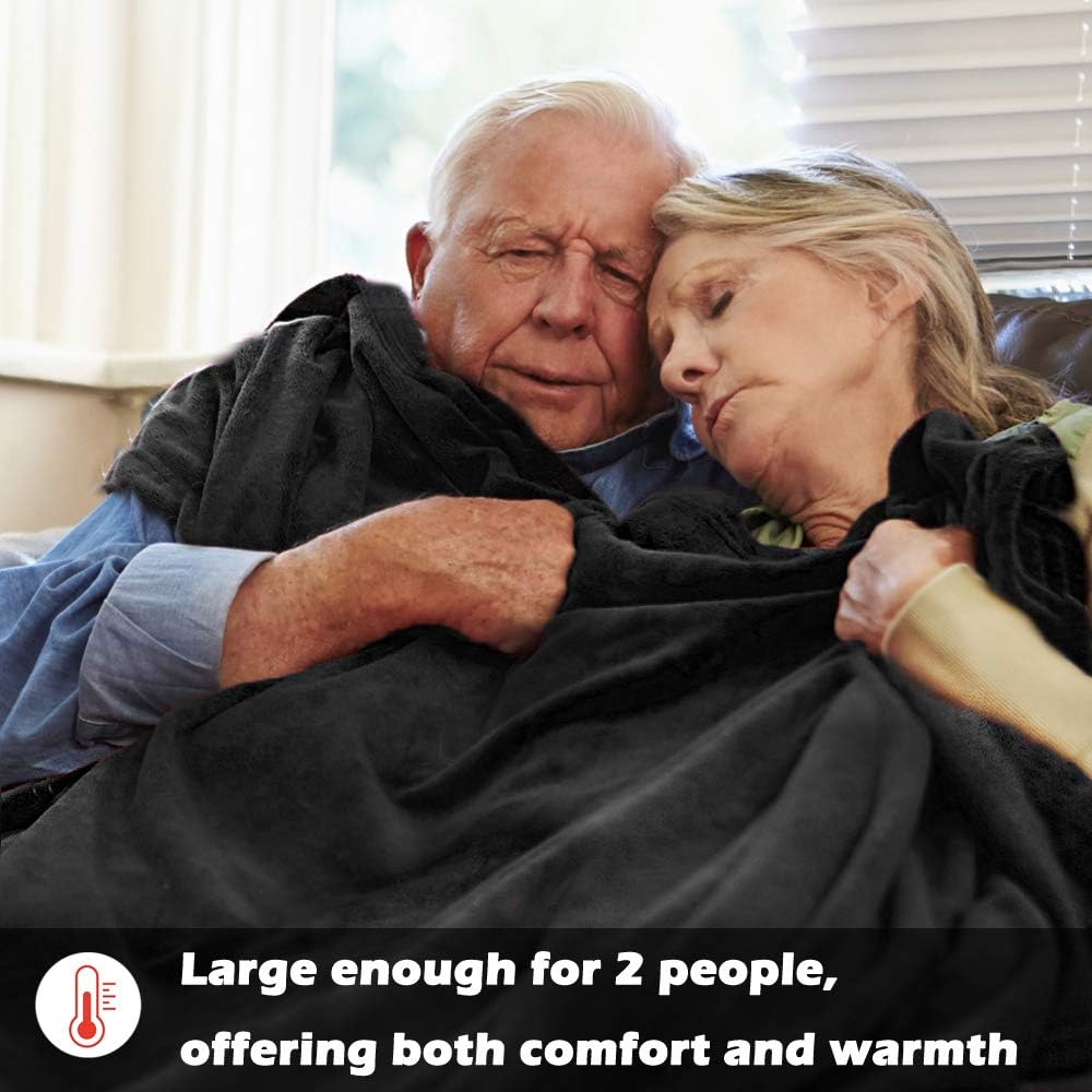 Big Ant Electric Car Blanket, 12V Soft Fleece Heated Car Blanket with Easy Controller Fast Warming Electric Blanket for Car, Truck, SUV, or RV