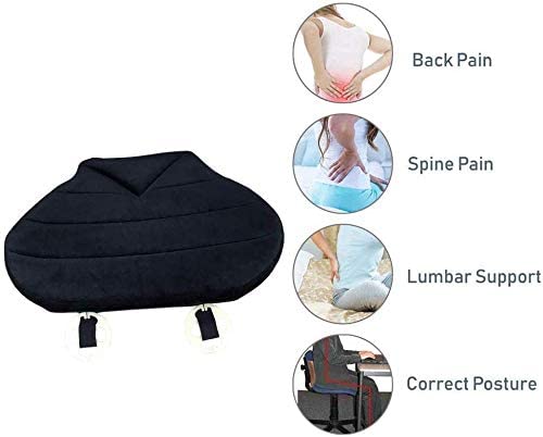 Orthopedic Memory Foam Seat Cushion - Ideal for Home Office Chair & Car Driver Seat Pillow