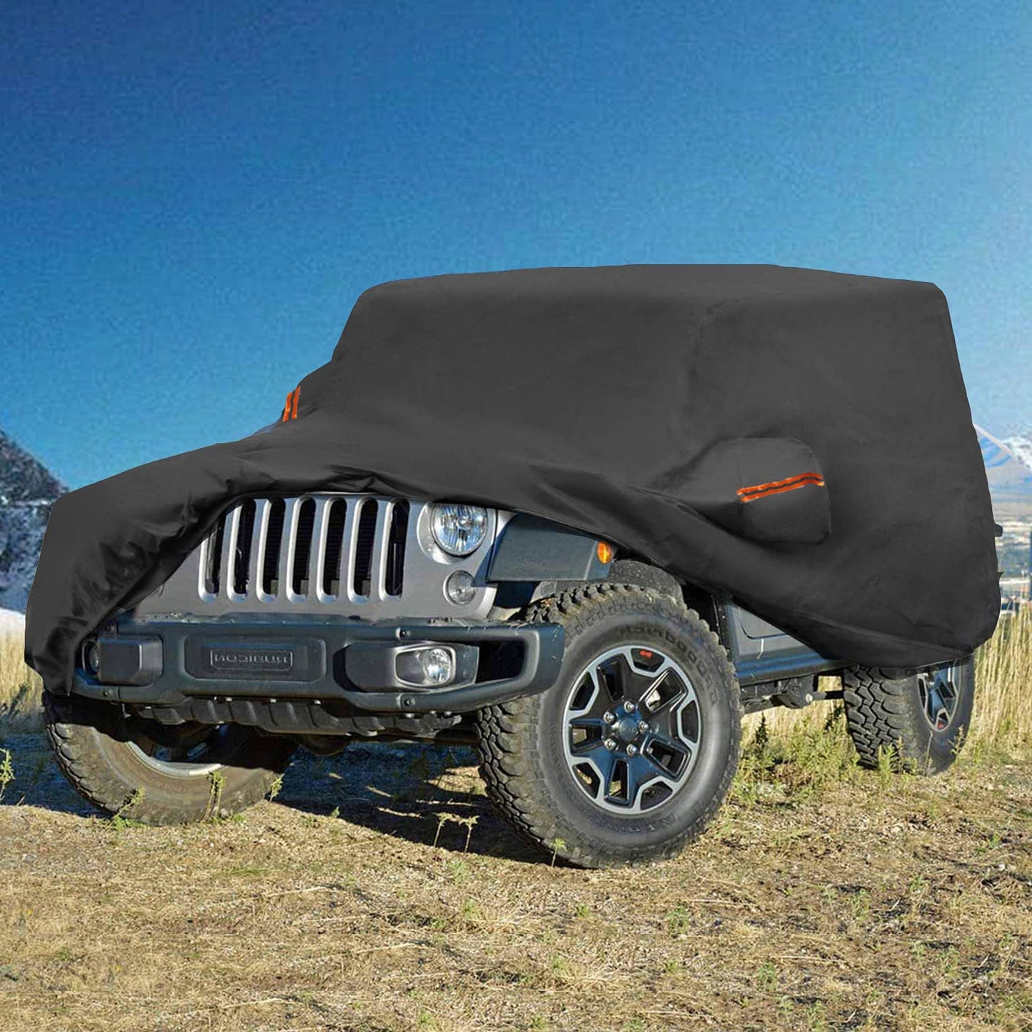 Waterproof Car Covers, Custom Fit Wrangler CJ,YJ, TJ & JK, SUV - Black