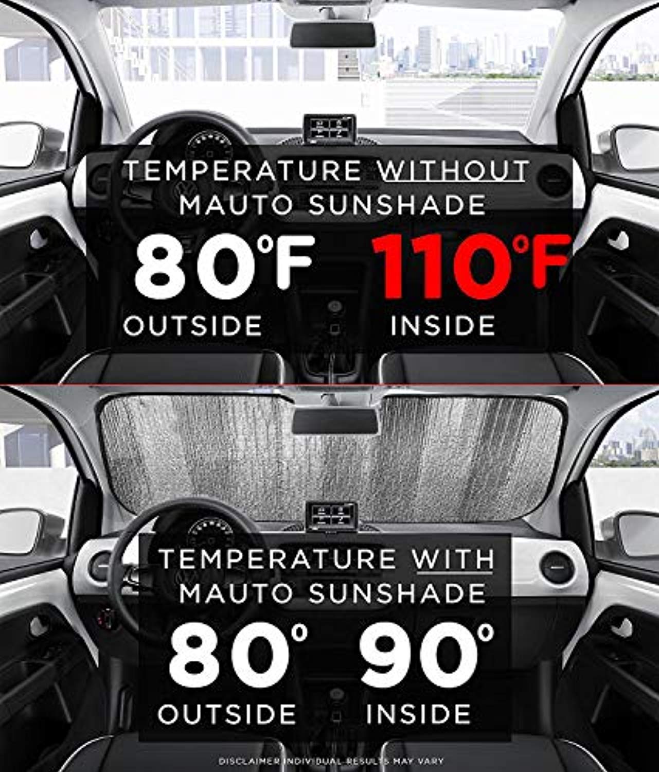 Car Windshield Sun Shade American Flag Sunshades - 63'' * 28.5''