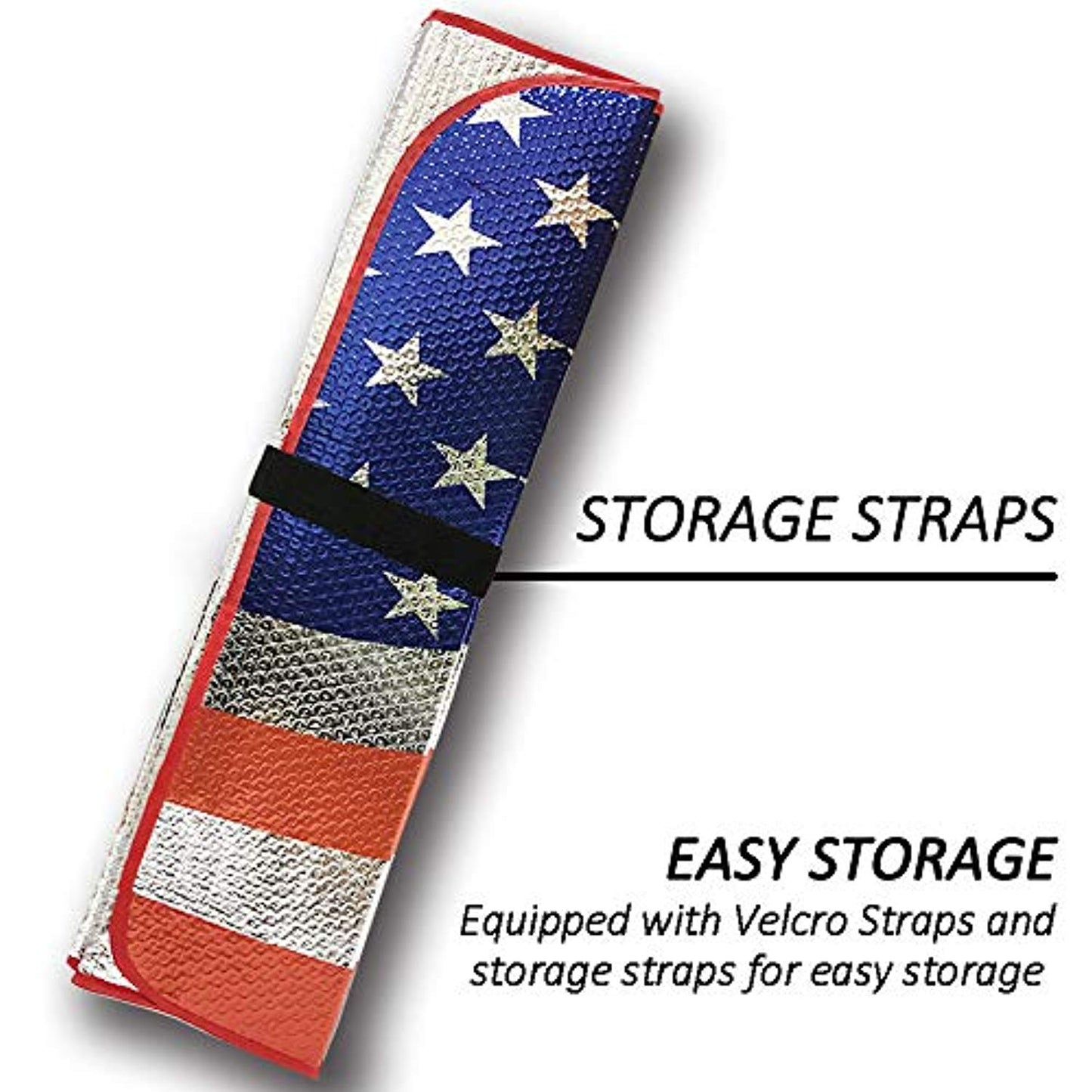 Car Windshield Sun Shade American Flag Sunshades - 63'' * 28.5''