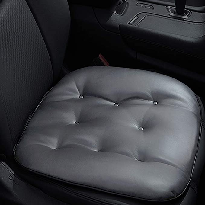 Soft Leather Car Seat Cushion Comfort for Car Office Home - Black - Online store for your car