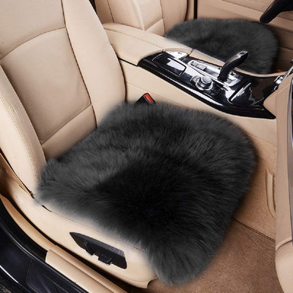 Big Ant Sheepskin Seat Cushions Universal Fit for Cars Auto Supplies Driver Seat Office Chair (1 Pack)