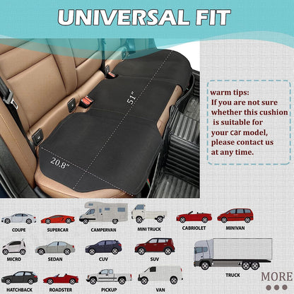Big Ant Back Seat Cover, Rear Seat Covers Universal Fit, Car Seat Pad with Non-Slip Backing for SUV, Sedan, Van