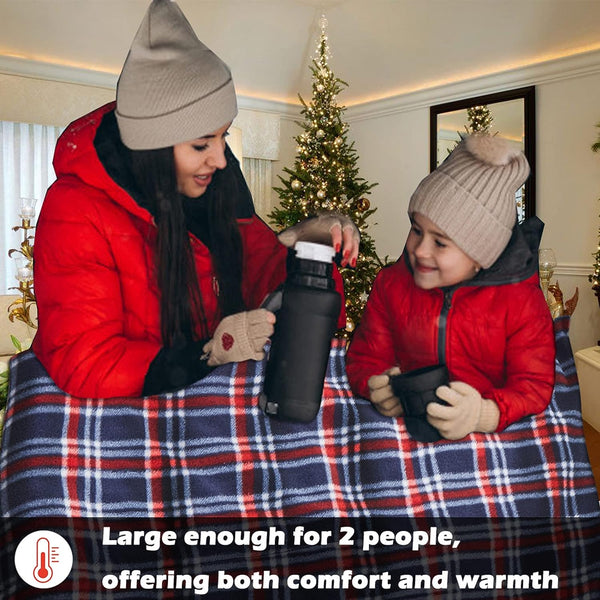 Big Ant Heated Blanket, Electric Blanket Throw 58.3"x 41.76", Car Electric Blanket Fast Heating, UL Certification, Overheating Protection