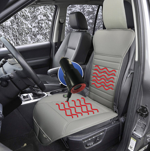 12V/ 24V Heated Car Seat Cover 1 Pack High Quality Seat Cushion for Full Back and Seat