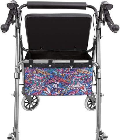 Rollator Bag Under Seat, Walker Bag Under Seat Bag for Four Wheel Rollator