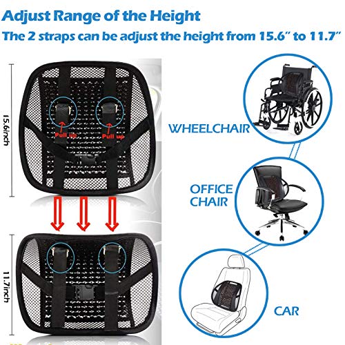 Big Ant Chair Lumbar Support, Breathable Mesh Back Support with Massage  Beads Ergonomic Designed For Comfort And Lower Back Pain Relief - Lumbar  Back Support for Car Seat Office Chair Wheelchair 