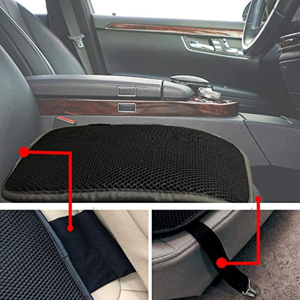 Breathable Car Seat Cushions High Elastic for Auto Supplies Home Office Chair - Black - Online store for your car