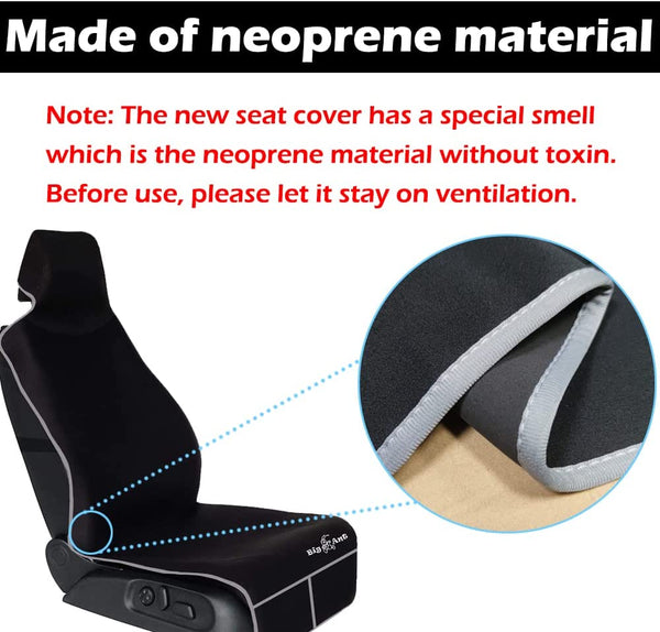 Big Ant 1 Pack Waterproof Car Seat Covers Universal Fit Neoprene Non-Slip Bucket Seat Cover
