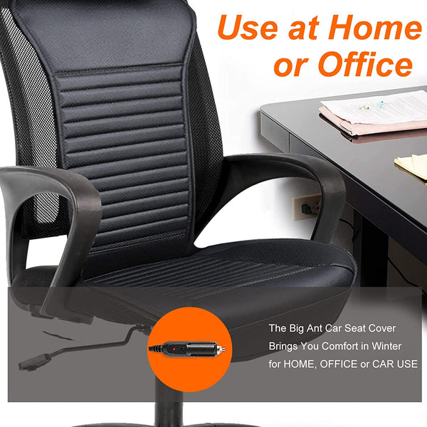 Big Ant Heated Car Seat Cover, 1 Pack Premium Quality 12V 24V Comfortable Heating Seat Cushion