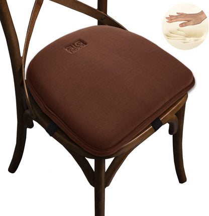 Big Hippo Chair Pads, Memory Foam Chair Seat Cushion Non Slip Rubber Back