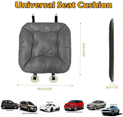 Soft Leather Car Seat Cushion Comfort for Car Office Home - Black - Online store for your car