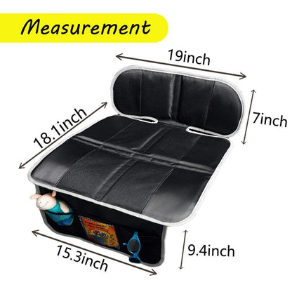 Car Seat Protector for Child & Baby, Dog Mat with Storage Pocket - Black - Online store for your car