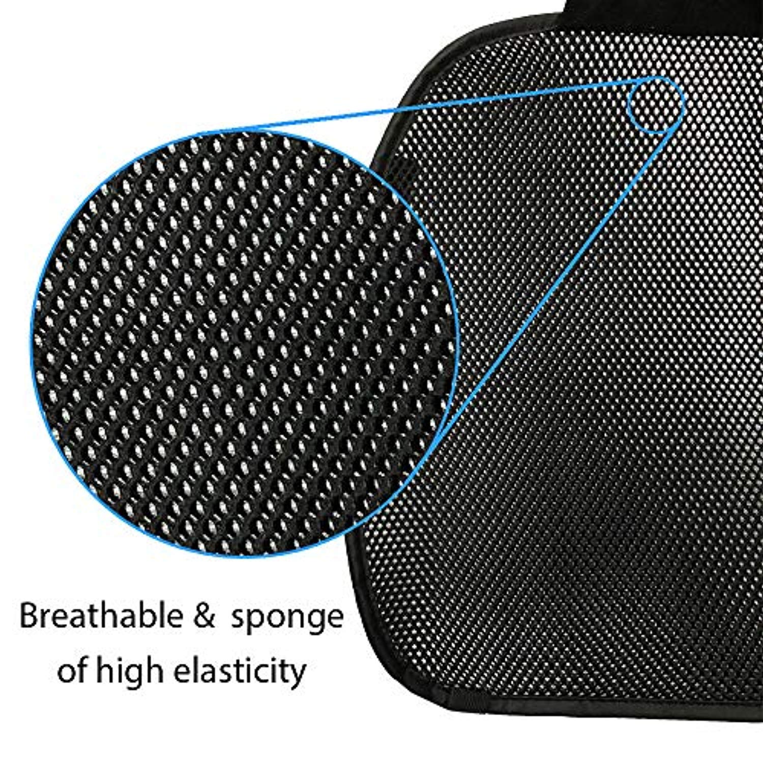 Breathable Car Seat Cushions High Elastic for Auto Supplies Home Office Chair - Black - Online store for your car