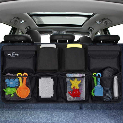 Back Seat Trunk Storage Car Organizer with 8 Large Pockets - 34" * 18"