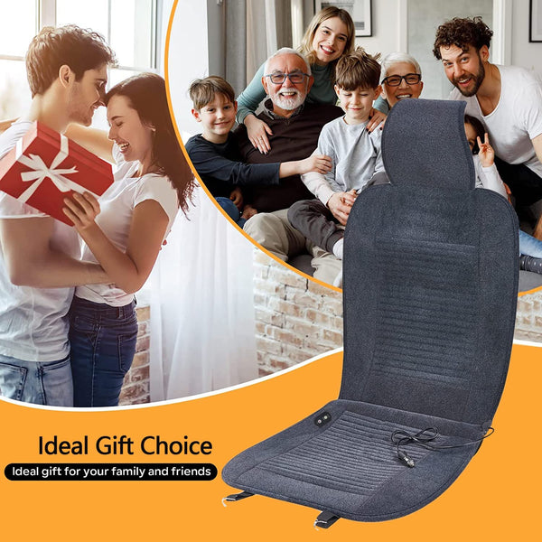 Car Travel Heated Seat Cover Cushion, Premium Quality Universal Seat Cushion - 1 Pack