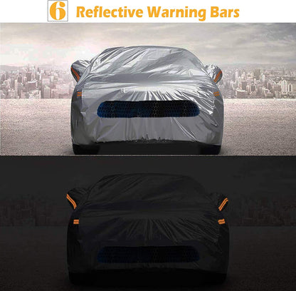 Car Cover Custom Fit for Tesla Model 3, with Ventilated Mesh-190"L (Silver) - Online store for your car