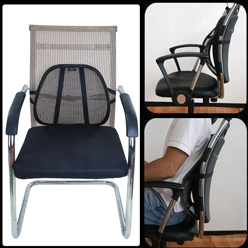 Lumbar Support Pillow for Office Chair Lumbar Support Car Seat With Mesh  2-Layer