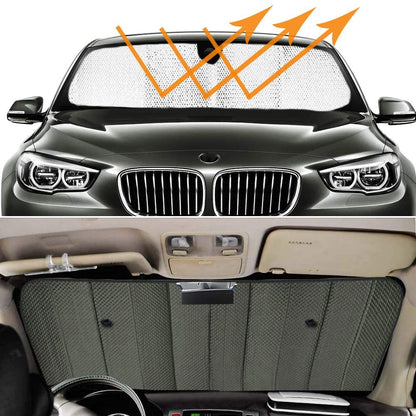 Front Windshield Sun Shade Keeps Vehicle Cool - 55" x 27.5"