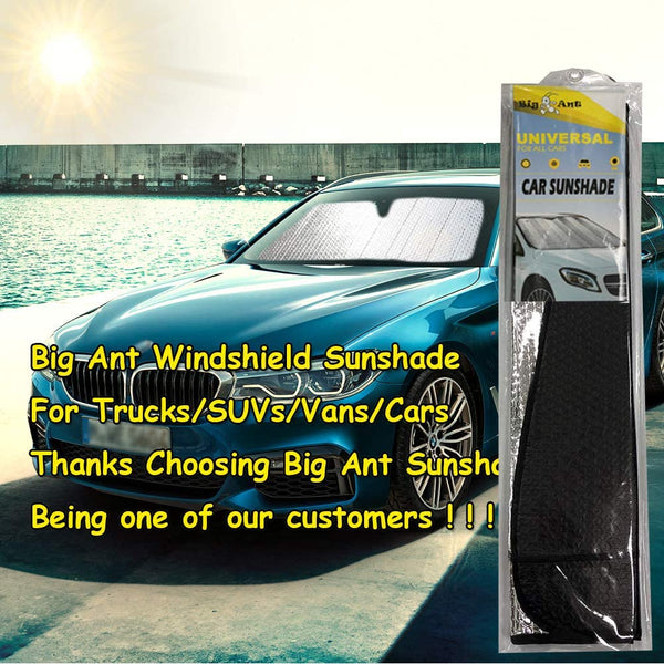 Front Windshield Sun Shade Keeps Vehicle Cool - 55" x 27.5"