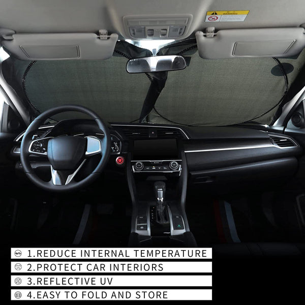 Windshield Sun Shade for SUV,Truck,Van - S/M/L
