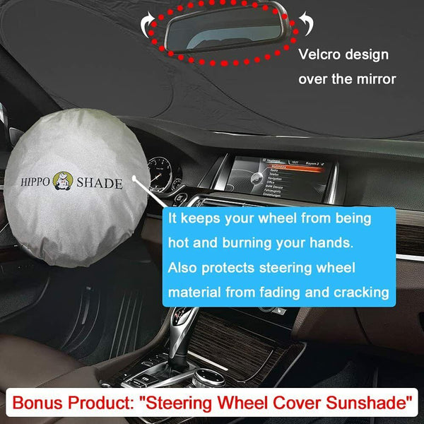 Windshield Sun Shade for SUV,Truck,Van - S/M/L